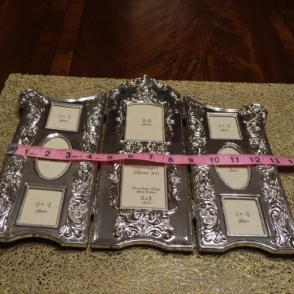 NIB Vintage Godinger Silverplated Collage Photo Frame - Picture 6 of 16